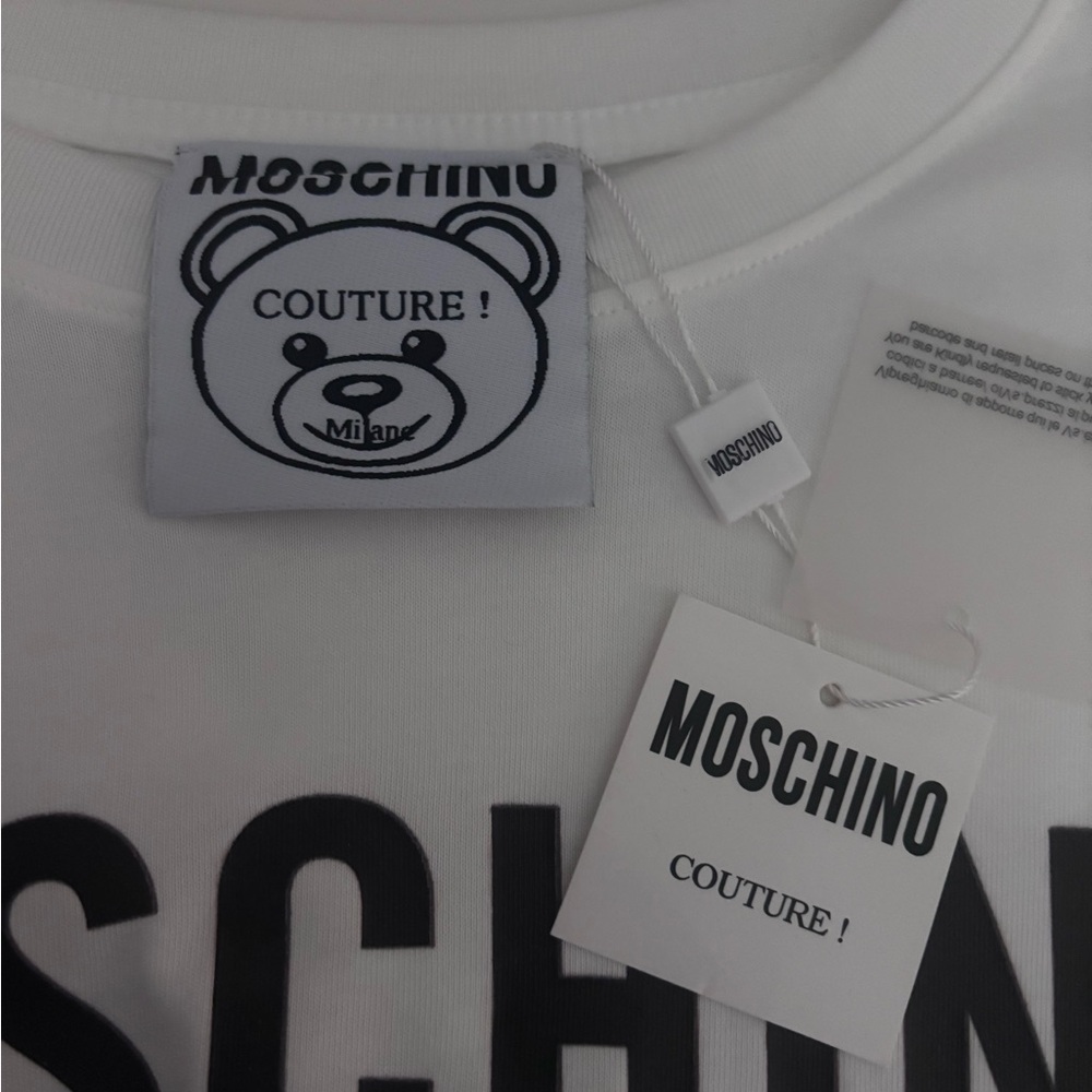 MOSCHINO IMITATION TEE SZ XL NWT - Picture 5 of 9